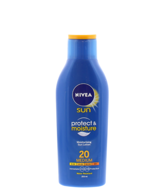 Nivea Sun Protect & Moisture  Sun Lotion SPF20, 200 ml. 