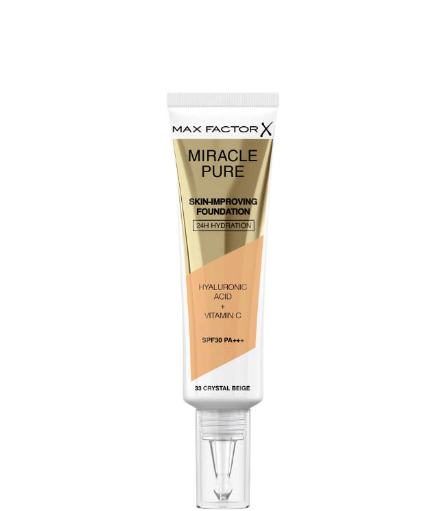 Max Factor Miracle Pure Foundation 33 Crystal Beige, 30 ml.
